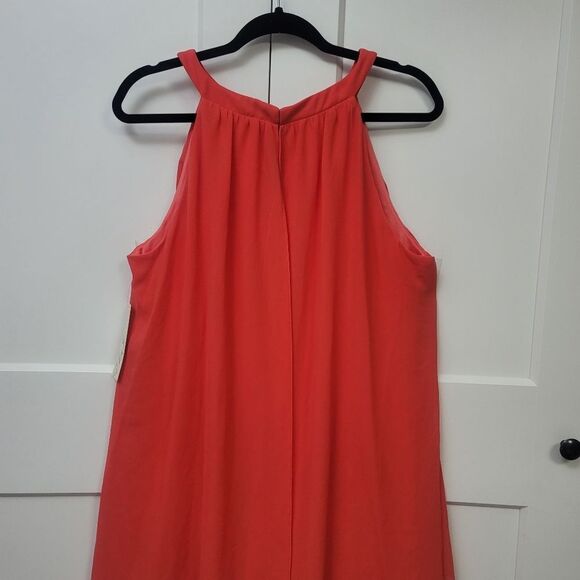 Eliza J. Tiered Halter Flounce Hem Popover Dress, 14 - Picture 7 of 11